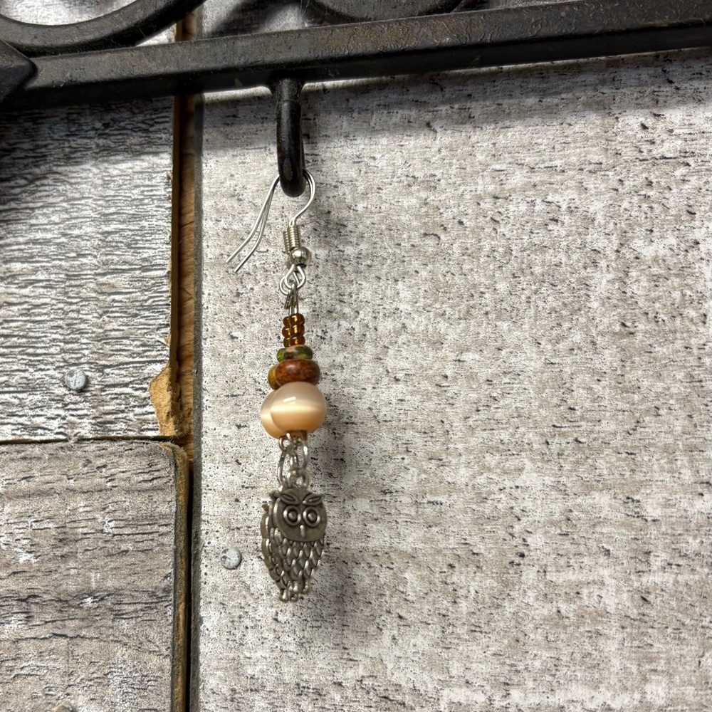 Elegant Owl Pendant Earrings